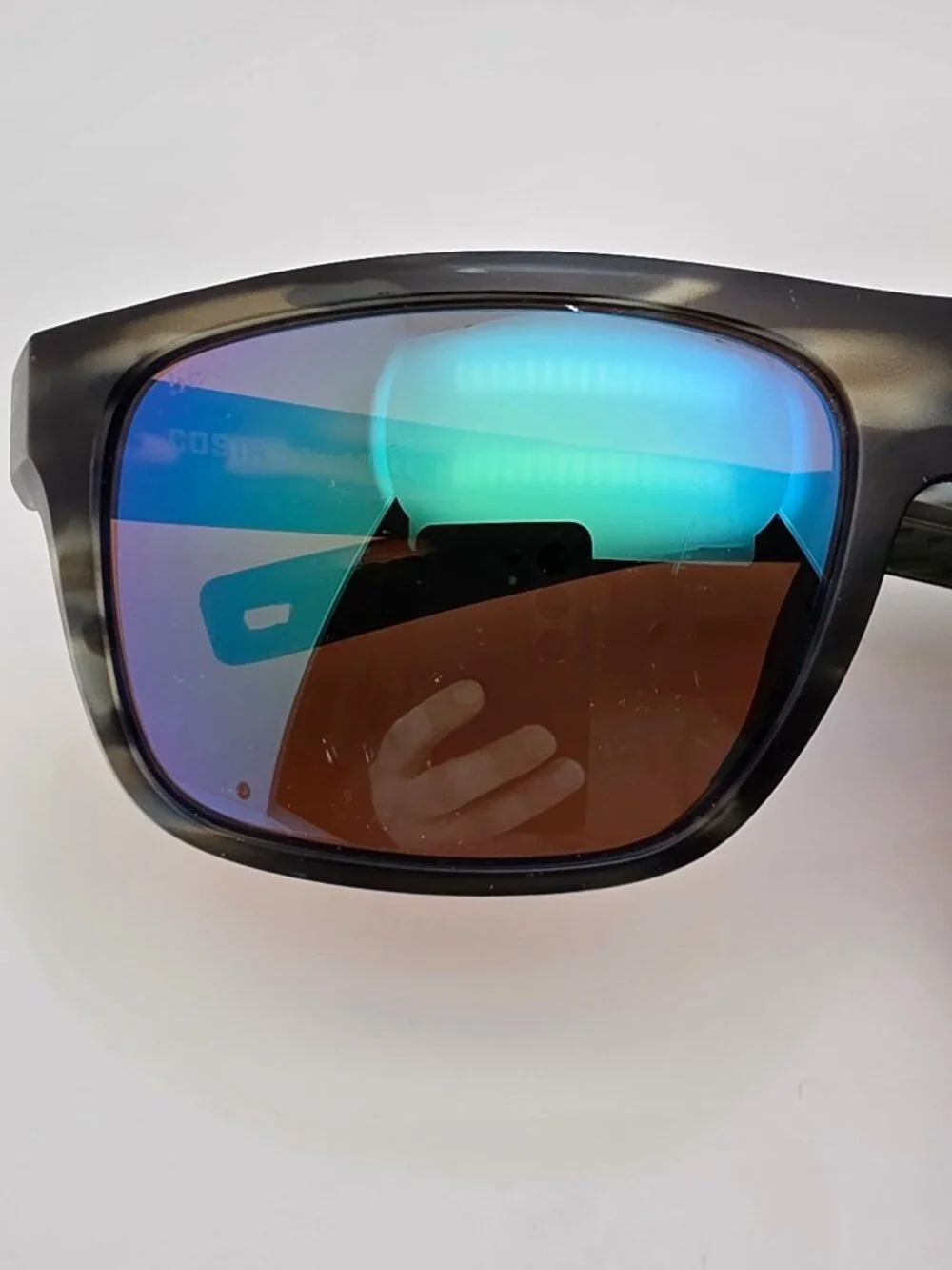 Costa Del Mar Broadbill Matte Reef Frame Polarized 580G Green Mirror Sunglasses